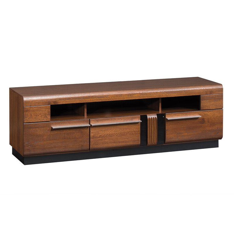 Newest Miconia Solid Wood Tv Stands For Tvs Up To 70" Pertaining To Latitude Run Catie Solid Wood Tv Stand For Tvs Up To  (View 9 of 25)