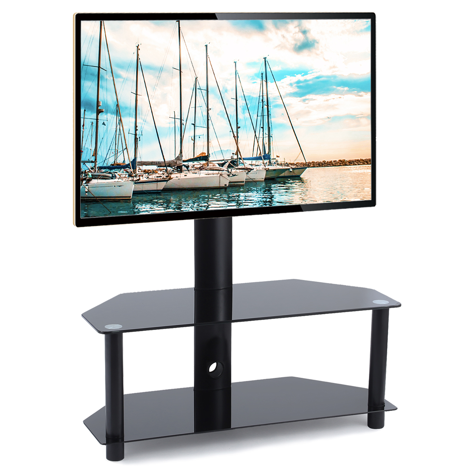 Featured Photo of  Best 10+ of Swivel Floor Tv Stands Height Adjustable