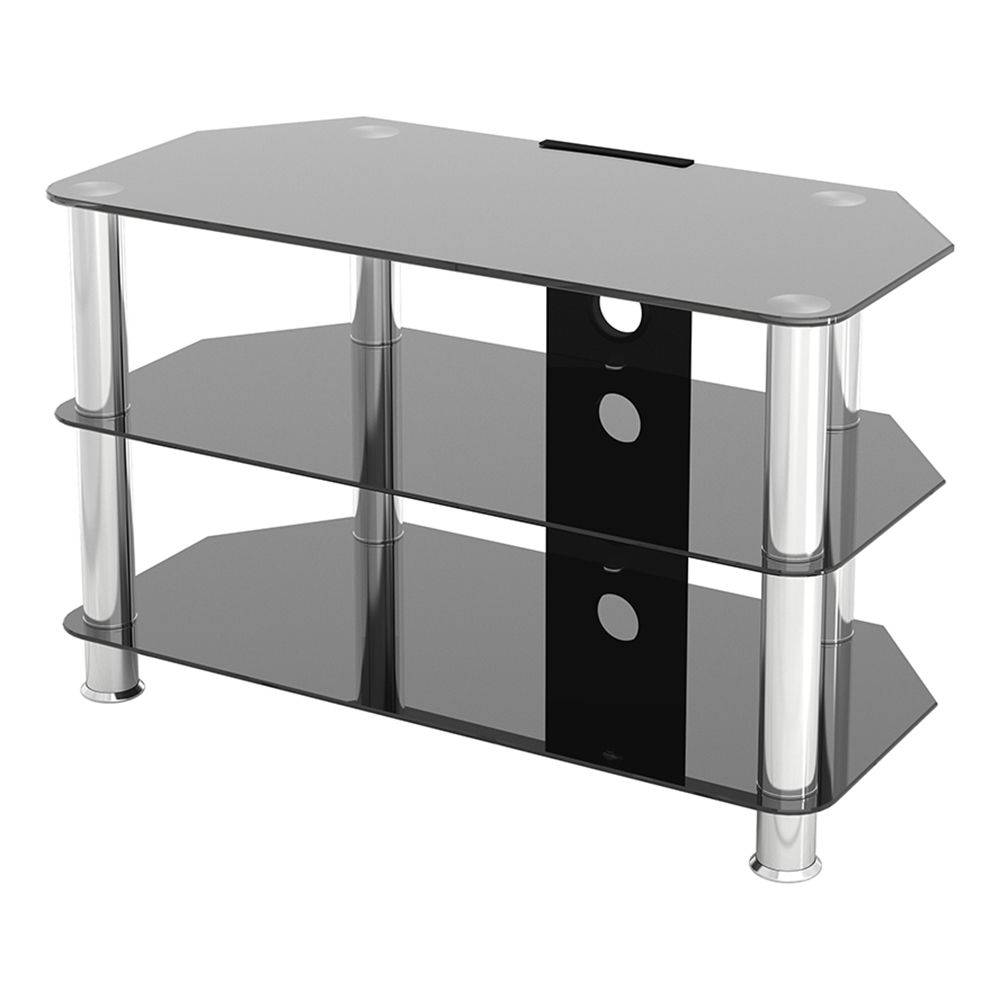 Sdc800cm: Classic – Corner Glass Tv Stand With Cable With Best And Newest Avf Group Classic Corner Glass Tv Stands (View 7 of 10)