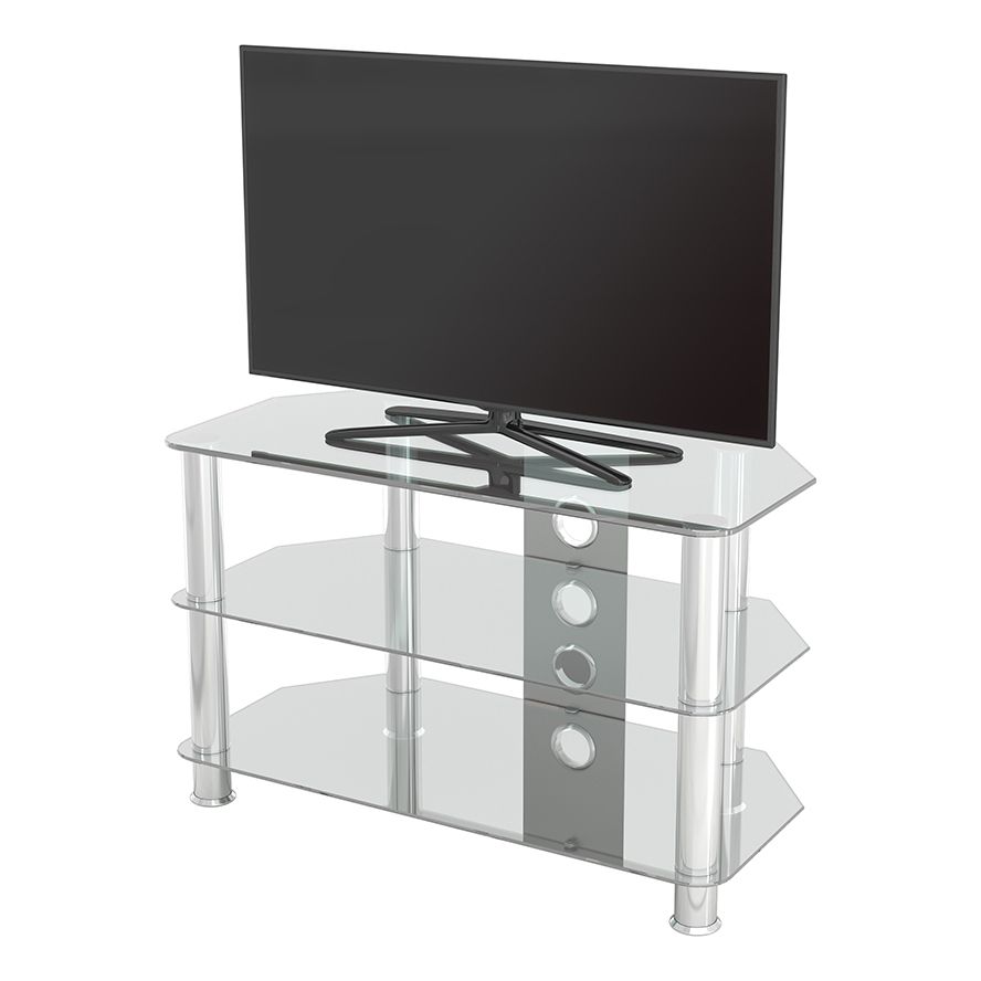 Sdc800cmcc: Classic – Corner Glass Tv Stand With Cable Pertaining To Well Liked Avf Group Classic Corner Glass Tv Stands (Photo 4 of 10)
