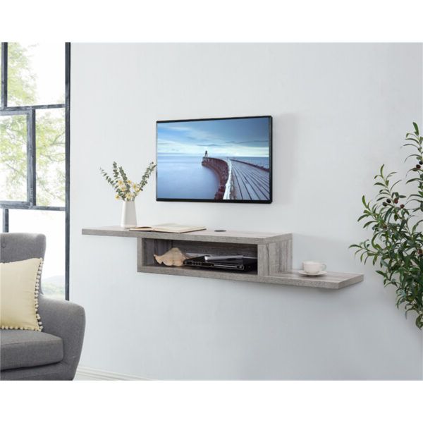 Shelby Corner Tv Stands Regarding Most Up To Date Naomi Home Shelby Sliding Barn Door Tv Stand For 50" Tv (View 4 of 10)