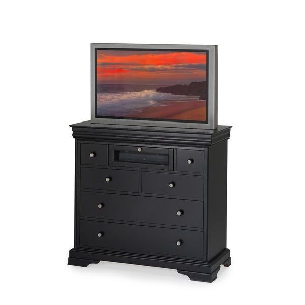 Shop Belle Rose Black Cherry 6 Drawer Tv Console – Free Pertaining To 2018 Freya Corner Tv Stands (View 9 of 10)
