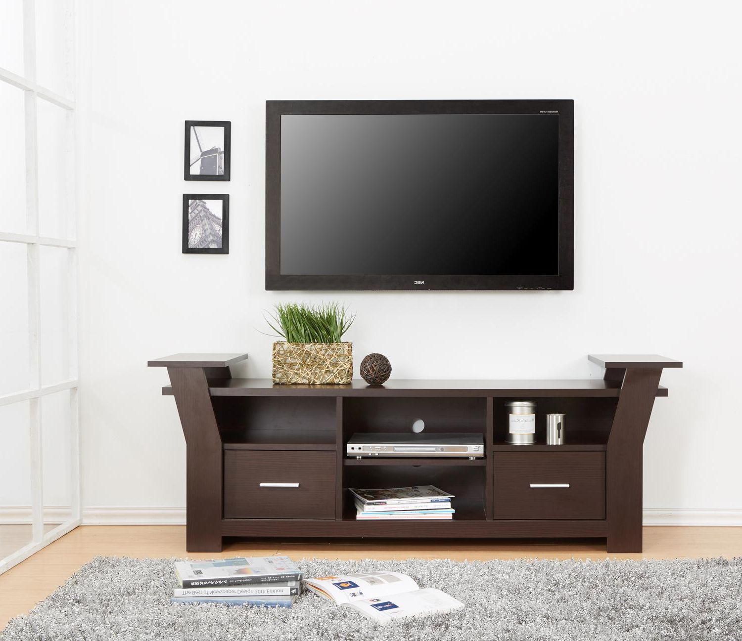 Trendy Amazon – Furniture Of America Torena Multi Storage Tv Inside Horizontal Or Vertical Storage Shelf Tv Stands (View 9 of 10)