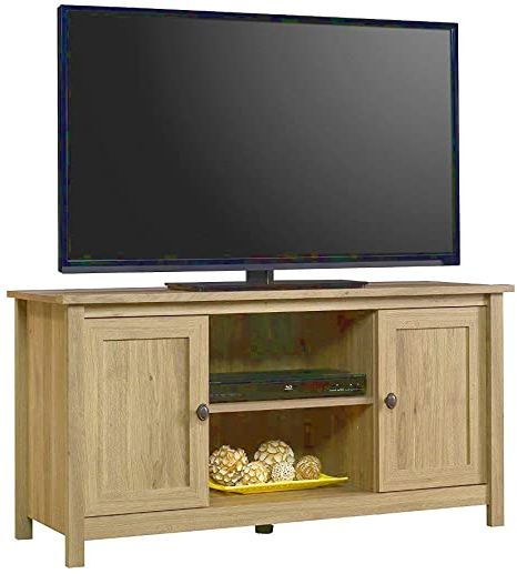 Trendy Simple Open Storage Shelf Corner Tv Stands Regarding Amazon: 47 Inch Tv Stand Wood With Open And Behind (Photo 4 of 10)