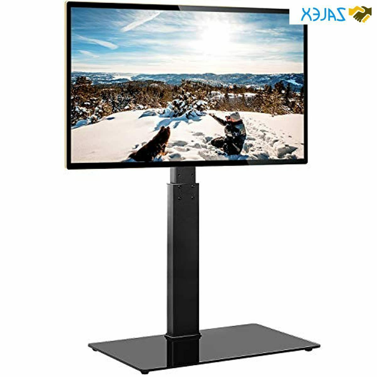 Trendy Tavr Universal Floor Tv Stand Base With Swivel Height Regarding Floor Tv Stands With Swivel Mount And Tempered Glass Shelves For Storage (Photo 1 of 10)