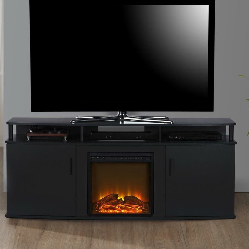 Wade Logan® Elian Tv Stand For Tvs Up To 70" With For Recent Glass Tv Stands For Tvs Up To 70" (View 8 of 10)