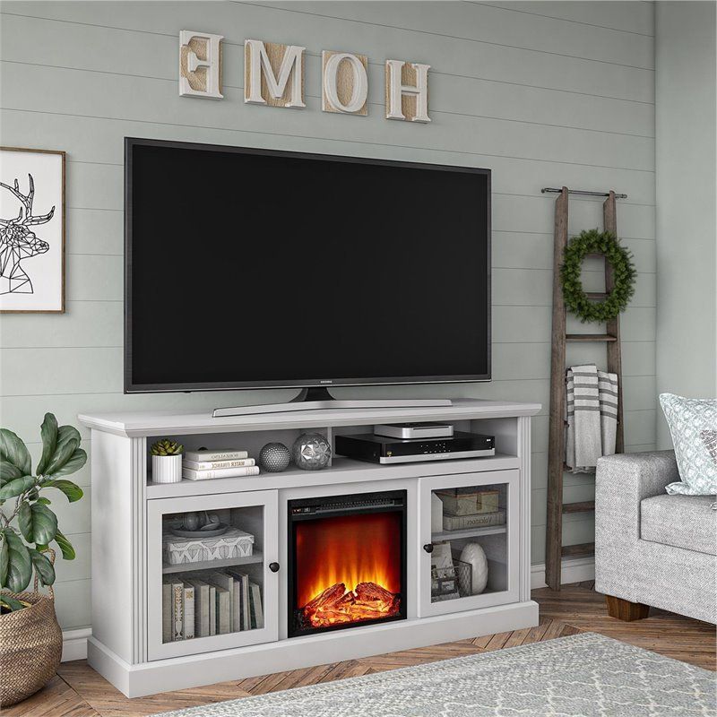 Well Known Colleen Tv Stands For Tvs Up To 50" Throughout Ameriwood Home Chicago Fireplace Tv Stand Up To 65" In (View 20 of 25)