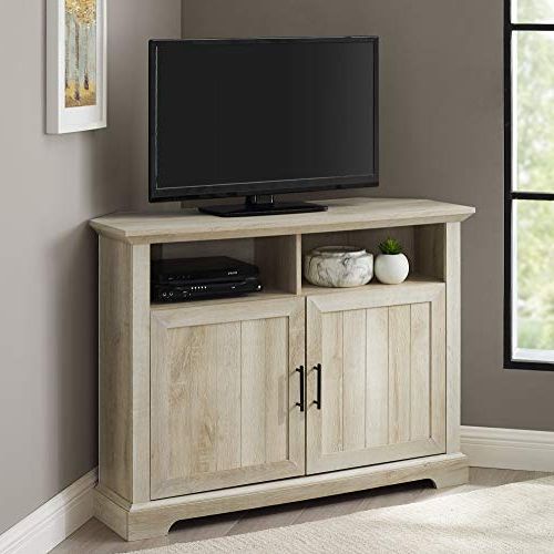 Well Known Grooved Door Corner Tv Stands Inside We Furniture Az44cmcr2dwo Grooved Door Cabinet Storage (View 4 of 10)