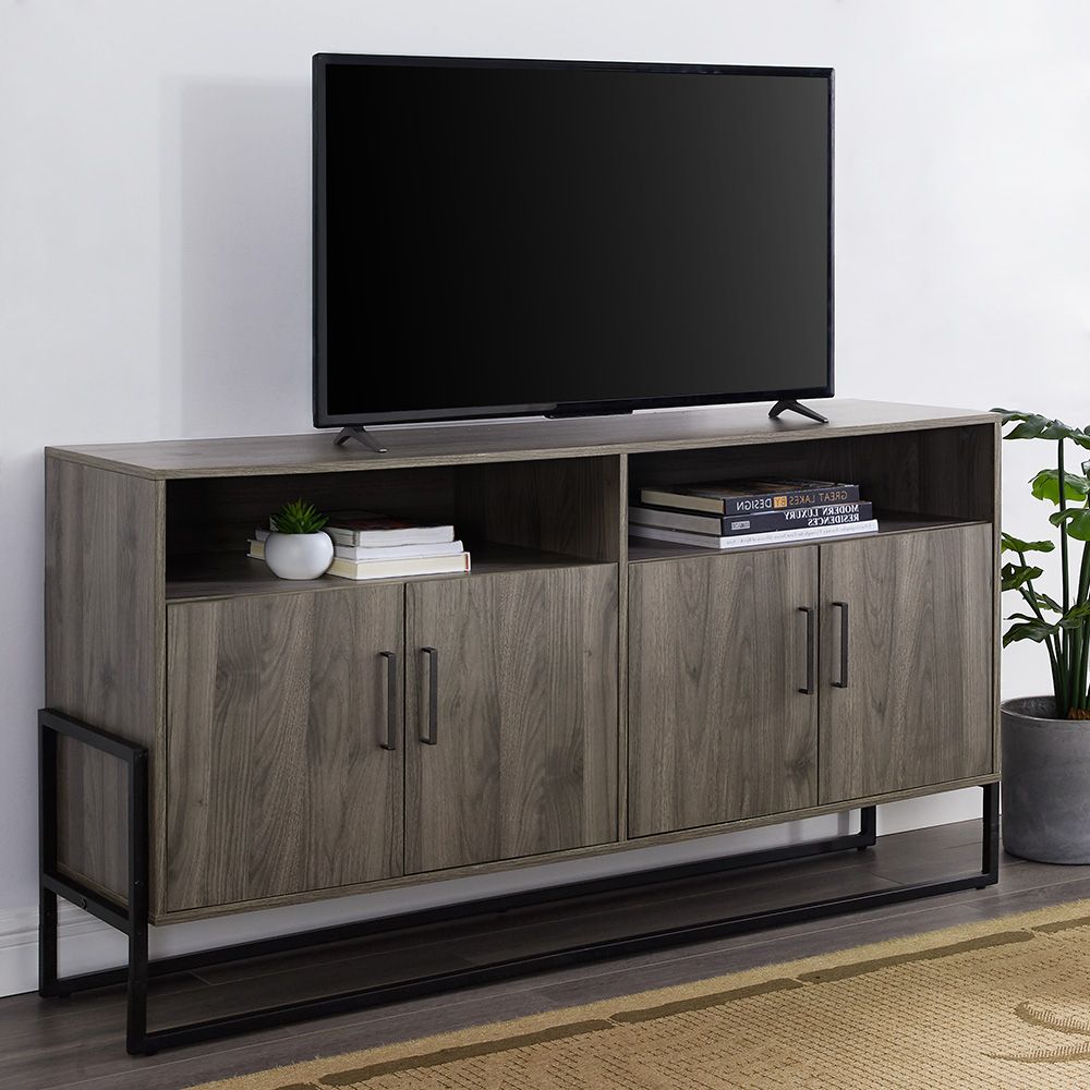 Well Known Manor Park 4 Door Sideboard Tv Stand For Tvs Up To 65 Intended For Tv Mount And Tv Stands For Tvs Up To 65" (Photo 3 of 10)
