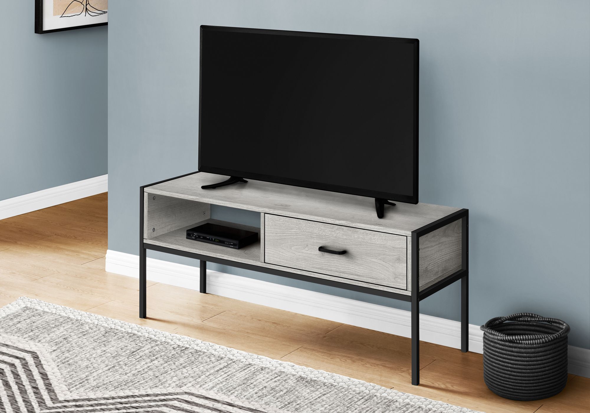 Well Known Vasari Corner Flat Panel Tv Stands For Tvs Up To 48" Black In I 2875 – Tv Stand – 48"l / Grey / Black Metalmonarch (Photo 10 of 10)
