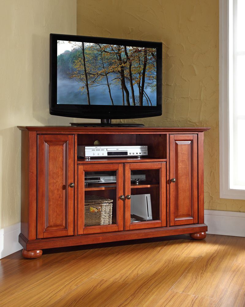 Well Liked Crosley Furniture – Alexandria 48" Corner Tv Stand In Within Priya Corner Tv Stands (View 22 of 25)