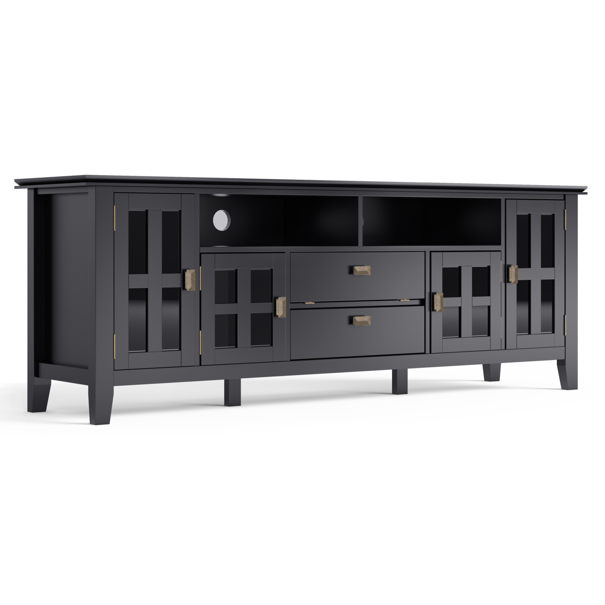 Well Liked Indi Wide Tv Stands With Brooklyn + Max Holden Solid Wood 72 Inch Wide Contemporary (View 16 of 25)