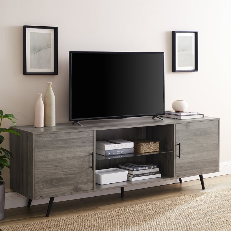 Widely Used George Oliver Glenn Tv Stand For Tvs Up To 78" & Reviews Pertaining To Grandstaff Tv Stands For Tvs Up To 78" (Photo 19 of 25)