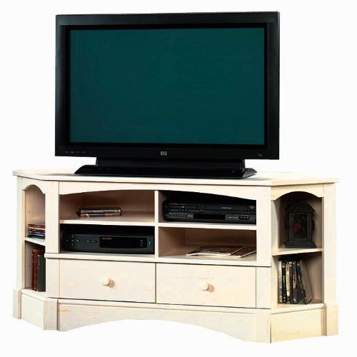 Widely Used Naples Corner Tv Stands Regarding Antique White Corner Tv Stand – Furniture Table Styles (Photo 9 of 10)