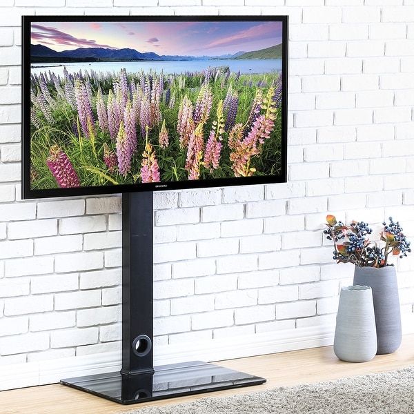 Widely Used Shop Fitueyes Universal Tv Stand Base With Swivel Mount Intended For Sahika Tv Stands For Tvs Up To 55" (View 19 of 25)