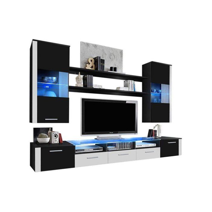 Widely Used Voight Entertainment Center For Tvs Up To 65" In 2020 For 57'' Tv Stands With Led Lights Modern Entertainment Center (View 2 of 10)