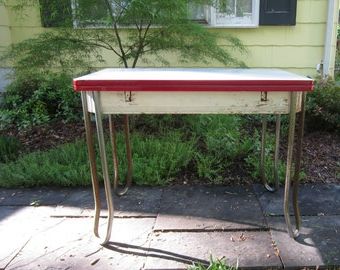 2020 Popular Items For Enamel Top On Etsy With Drop Leaf Tables With Hairpin Legs (View 9 of 10)