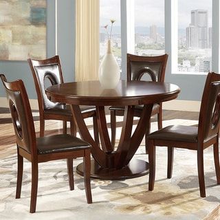 2020 Vintage Brown Round Dining Tables Intended For Shop Copper Grove Ozurgeti 48 Inch Round Brown Cherry (View 5 of 10)