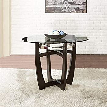 Amazon – Steve Silver Company Cayman Round Dining Throughout Widely Used Silver Dining Tables (View 10 of 10)
