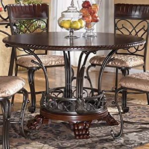 Amazon – Traditional Dark Brown Alyssa Dining Room Within Best And Newest Brown Dining Tables (View 7 of 10)