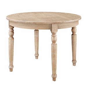 Brown Dining Tables With Removable Leaves Throughout Well Known Hillsdale Furniture Pine Island Old White Round Dining (View 1 of 10)