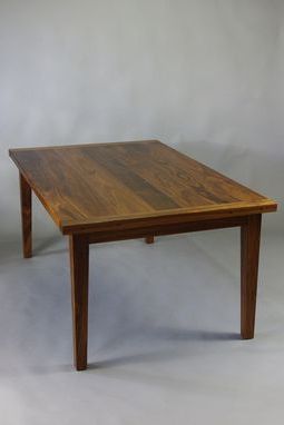 Custom Made Black Walnut Dining Tablerugged Cross Fine Within Current Black And Walnut Dining Tables (View 9 of 10)