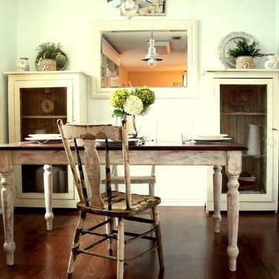 Dark Hazelnut Dining Tables Inside 2020 I Want To Do My Dining Table Like This, Distressed White (View 3 of 10)