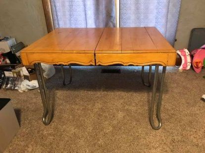 Drop Leaf Tables With Hairpin Legs For Well Known Need Help Identifying Mid Century Dining Table (View 4 of 10)