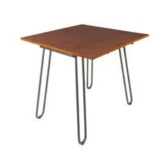 Drop Leaf Tables With Hairpin Legs Pertaining To Famous Silverwood Furniture Reimagined Henry Cherry And Gray (View 3 of 10)