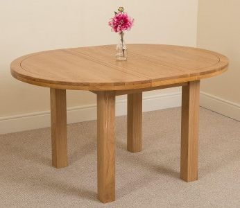 Edmonton Solid Oak Extending Oval Dining Table With 4 In Most Up To Date Light Brown Dining Tables (View 4 of 10)