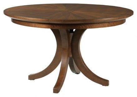 Famous Brown Dining Tables Throughout Vantage Warm Brown Warner Round Dining Table – 1stopbedrooms (View 8 of 10)