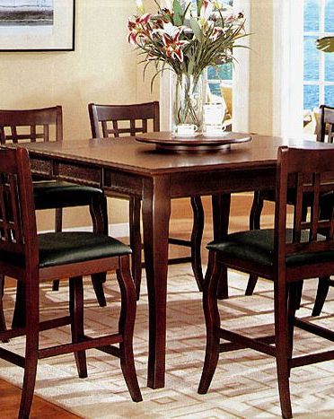 Famous Dark Cherry Dining Table Co 100508 Pertaining To Dark Oak Wood Dining Tables (View 1 of 10)