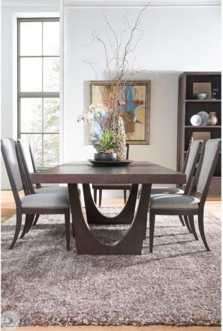 Famous Signature Designs Rich Brown And Dark Glaze Verbatim Intended For Dark Hazelnut Dining Tables (View 10 of 10)