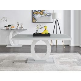 Glossy Gray Dining Tables For Best And Newest Grey & White High Gloss Dining Table (View 9 of 10)