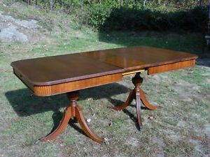 Latest Mahogany Dining Tables For Vintage Hepplewhite Duncan Phyfe Mahogany Dining Table (View 9 of 10)