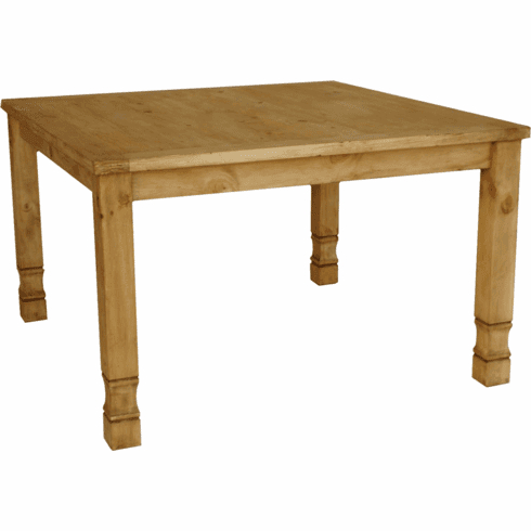 Most Up To Date Rustic Honey Dining Tables Throughout Rustic Square Pine Dining Table And Mexican Square Table (View 5 of 10)