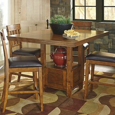 Popular Ashley Signature Design Ralene Counter Height Dining Table With Regard To Brown Dining Tables With Removable Leaves (View 7 of 10)
