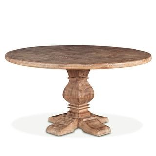 Recent Reclaimed Teak And Cast Iron Round Dining Tables For Mango Wood 54 Round Dining Table In Antique Oak (View 7 of 10)