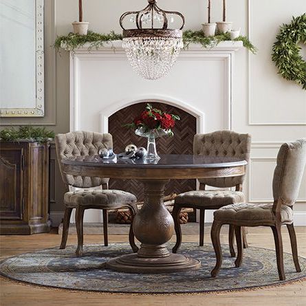 Vintage Brown Round Dining Tables With Most Current Pinamy Damoulakis On Co House (View 6 of 10)