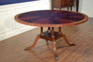 Well Liked Leighton Hall Traditional Mahogany Round Pedestal Dining For Mahogany Dining Tables (View 8 of 10)