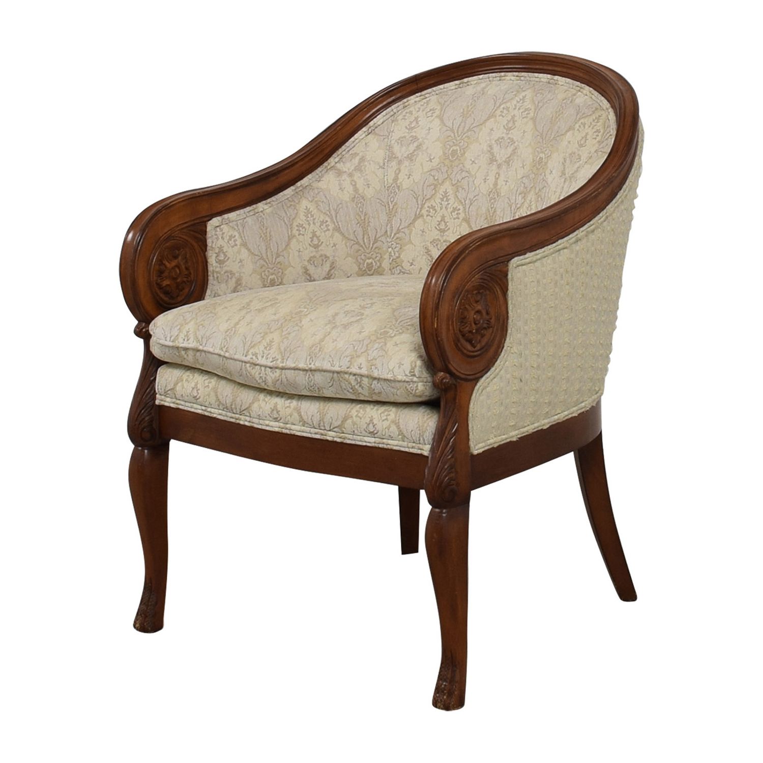 [%90% Off – Custom Beige Upholstered Semi Round Accent Chair / Chairs For Trendy Light Beige Round Accent Stools|light Beige Round Accent Stools Intended For Newest 90% Off – Custom Beige Upholstered Semi Round Accent Chair / Chairs|popular Light Beige Round Accent Stools Inside 90% Off – Custom Beige Upholstered Semi Round Accent Chair / Chairs|trendy 90% Off – Custom Beige Upholstered Semi Round Accent Chair / Chairs With Regard To Light Beige Round Accent Stools%] (View 10 of 10)