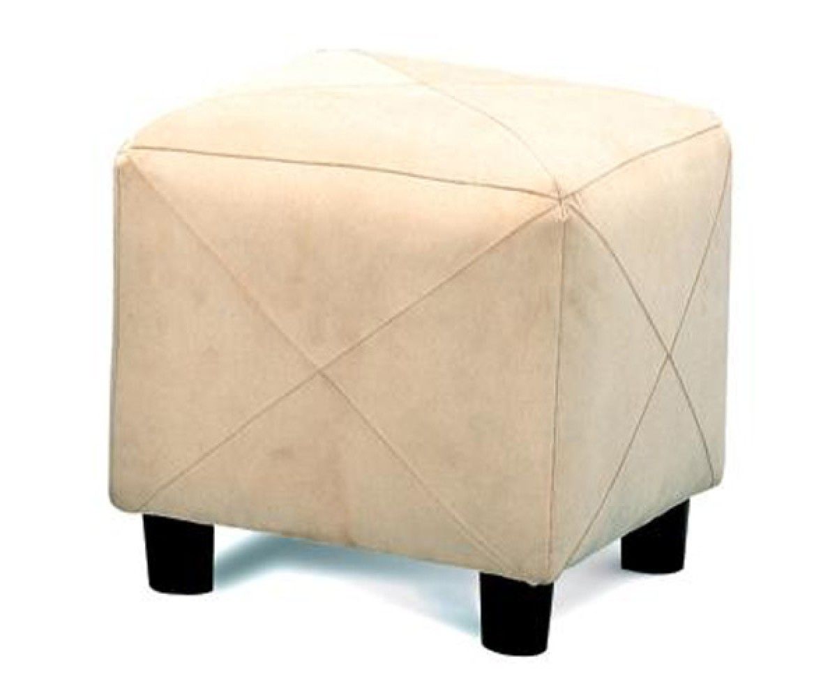 Beige Solid Cuboid Pouf Ottomans Throughout Most Up To Date Deluxecomfort Cube Ottoman – Beige Leather Ottoman – Ottoman (View 6 of 10)
