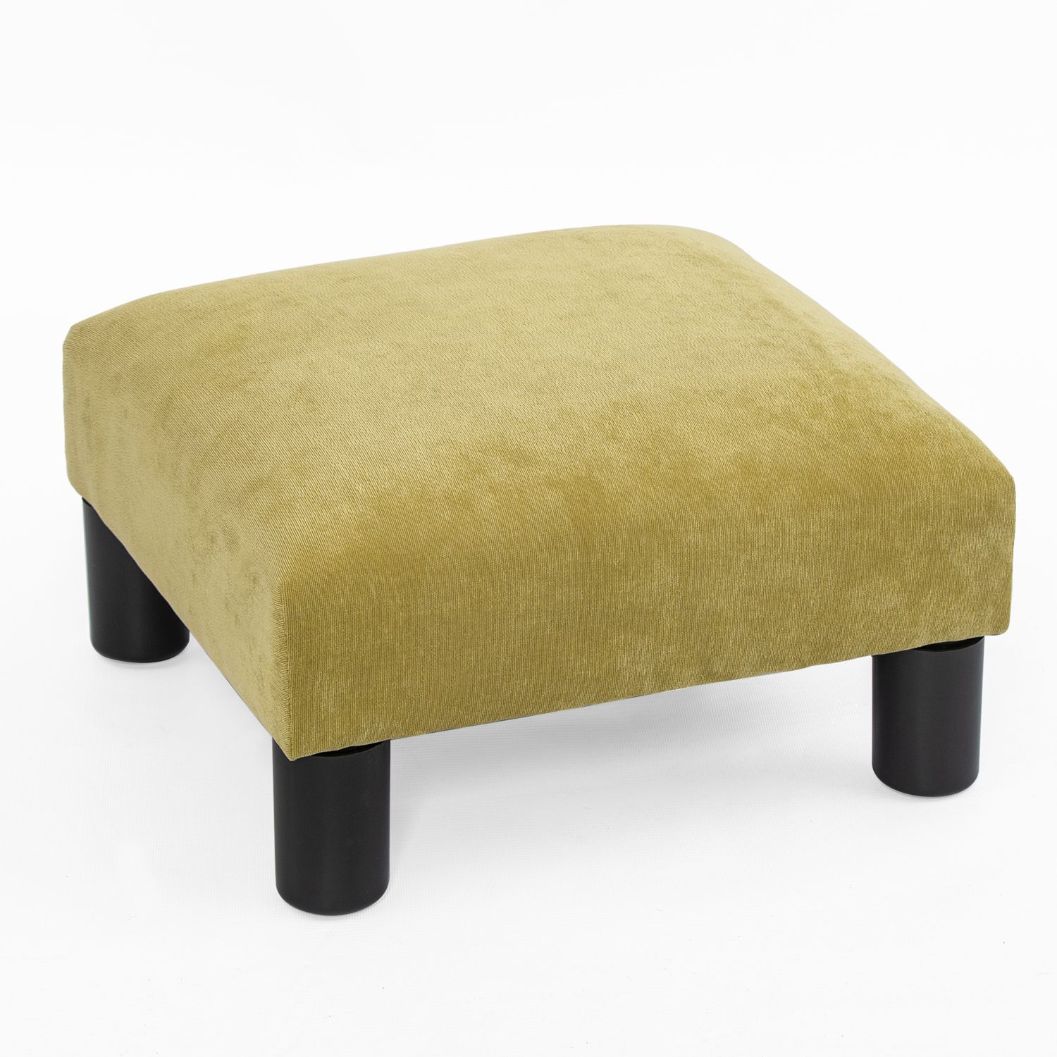 Best And Newest Green Pouf Ottomans In Joveco Small Ottoman With Wood Legs – Footstool/footrest – Geometric (View 9 of 10)