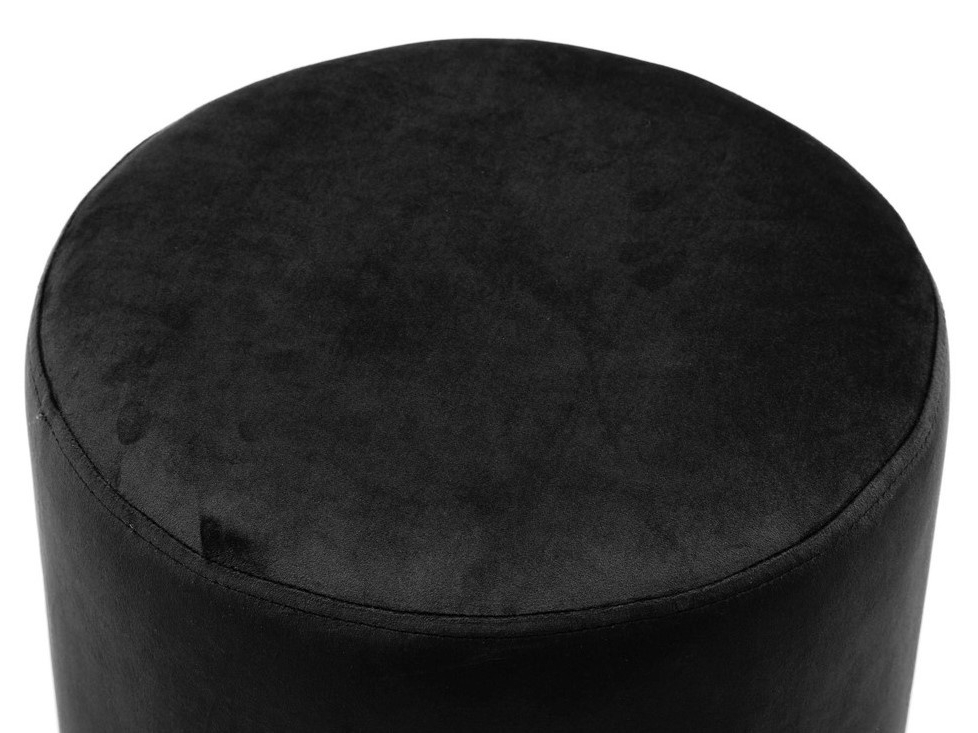 Black Fabric Ottomans With Fringe Trim For Most Recently Released Pri Black Velvet Round Ottomantov Furniture (Photo 5 of 10)