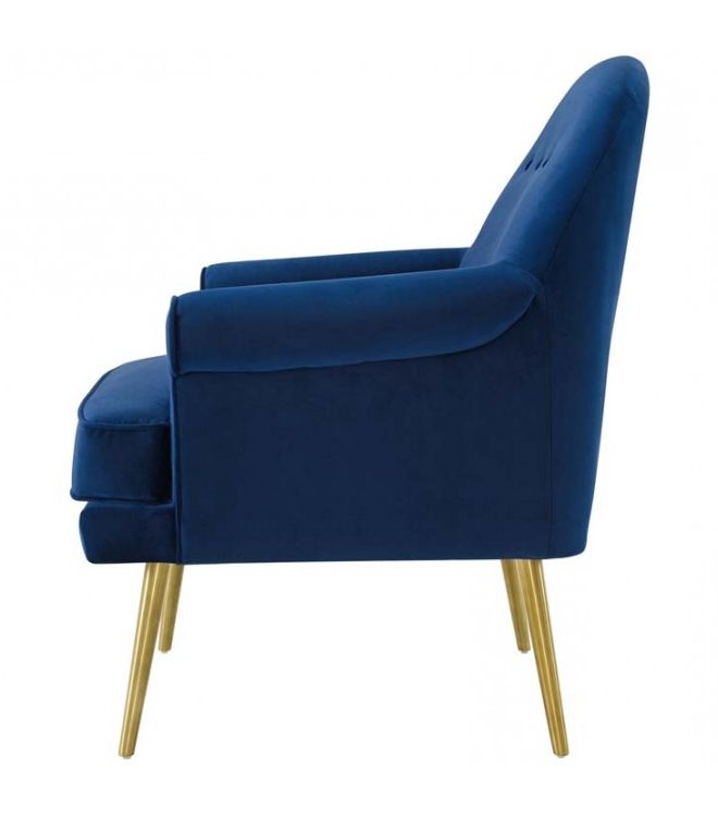Blue Furniture, Armchair With Trendy Royal Blue Round Accent Stools With Fringe Trim (View 8 of 10)
