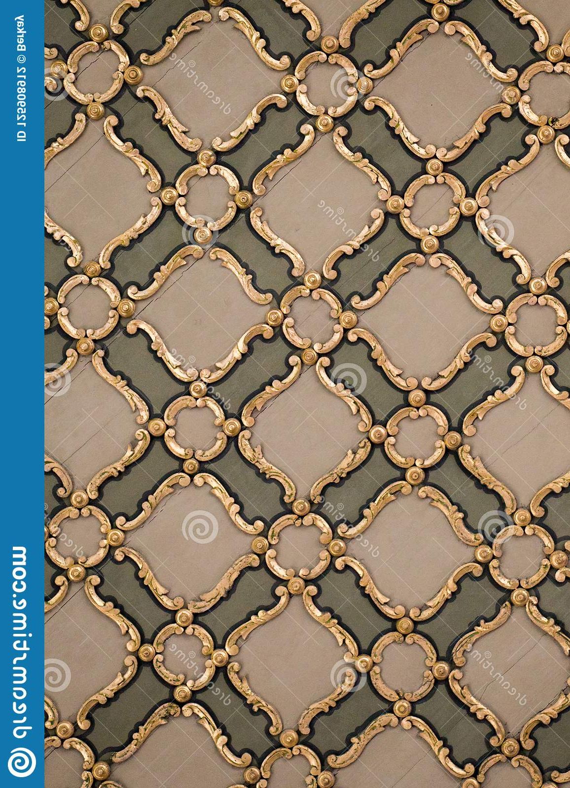 Brushed Geometric Pattern Ottomans Throughout Favorite Ottoman Turkish Art With Geometric Patterns Stock Photo – Image Of (View 10 of 10)