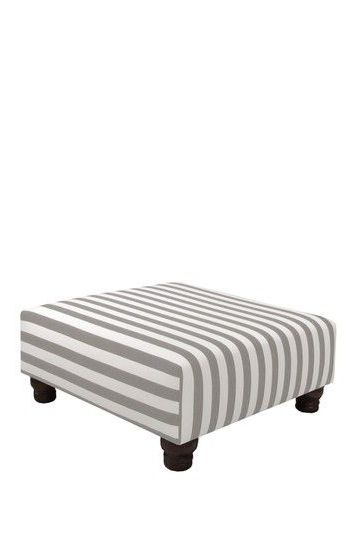 Canopy Stripe Cocktail Ottoman – Storm (View 6 of 10)