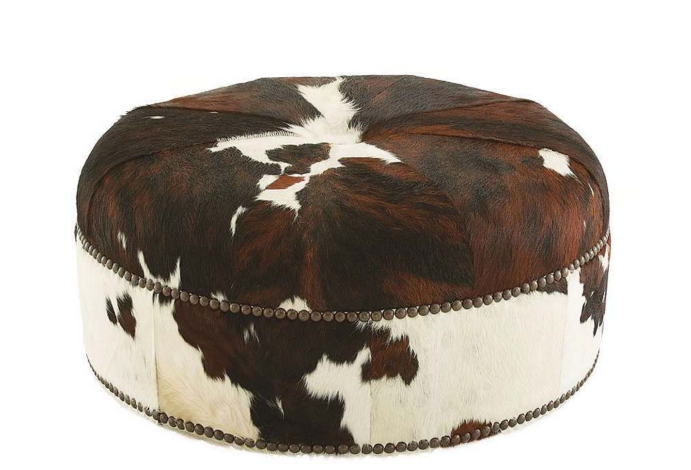 Cowhide Ottoman, Cocktail (View 2 of 10)