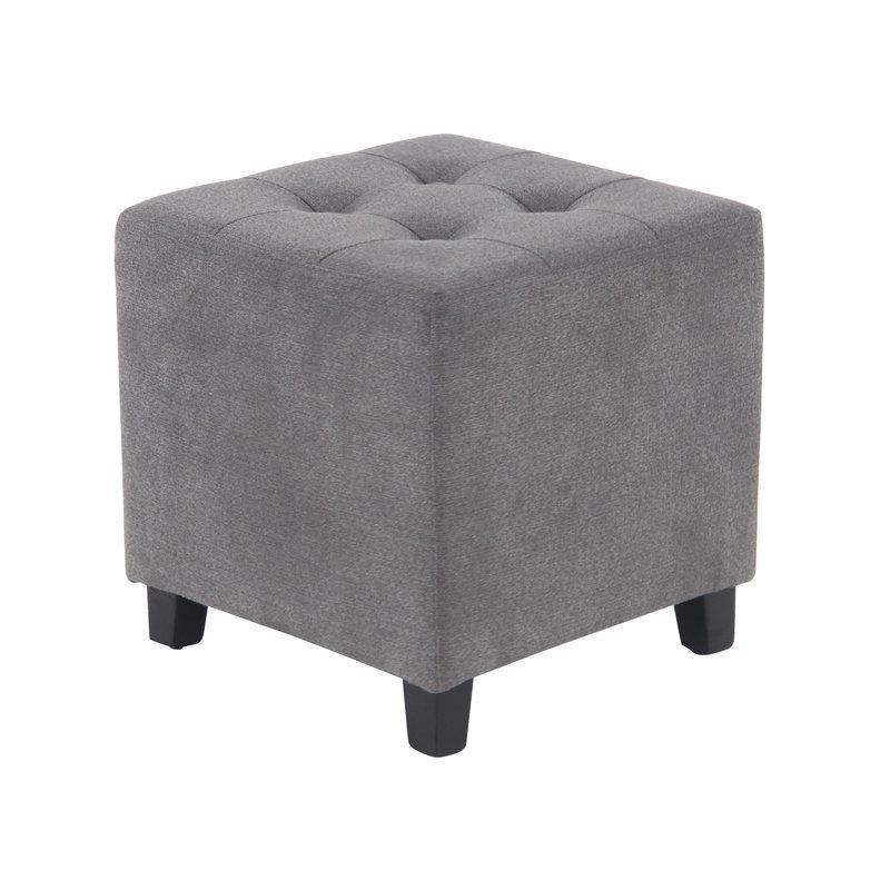 Cube Ottoman Within Twill Square Cube Ottomans (View 9 of 10)