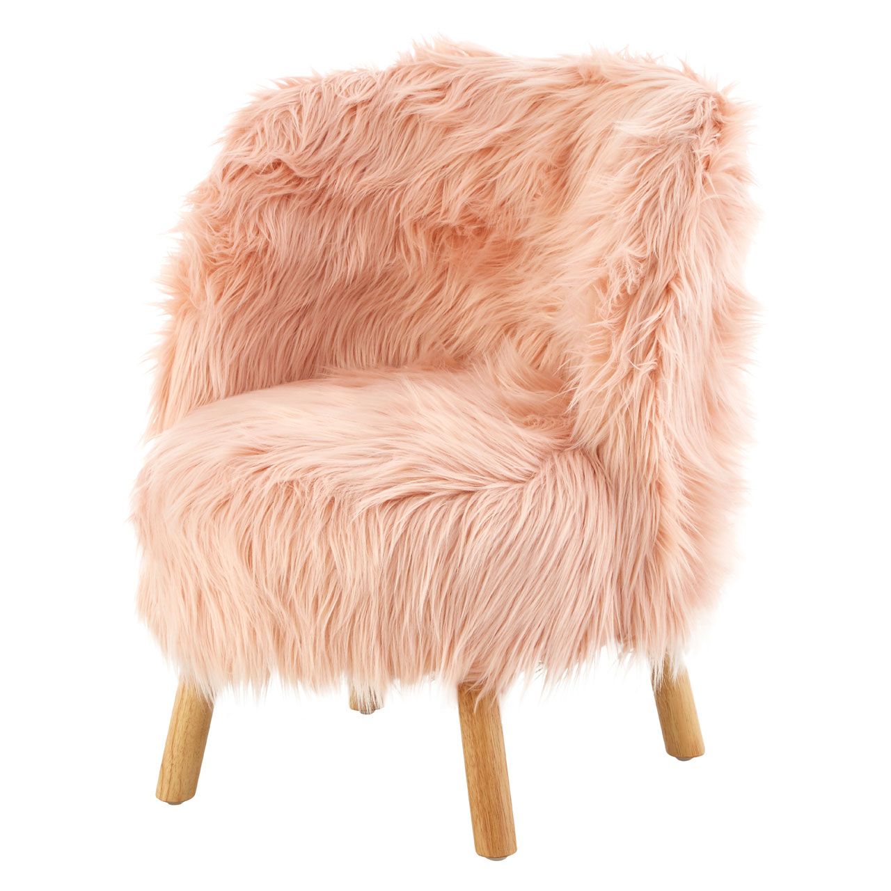 Current White Faux Fur Round Accent Stools With Storage In Kids Pink Chair Faux Fur Living Room Home Furniture Fluffy Accent (View 3 of 10)